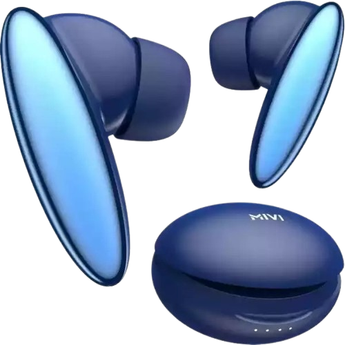 Mivi DuoPods K6 with 50hrs Playback, AI ENC Tech, Gaming Mode with 50ms Low Latency, 13mm Drivers | True Wireless (Blue, Earbuds)