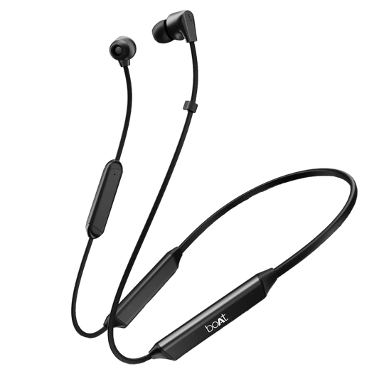 boAt Rockerz 150 Pro with 150hrs Playtime, Dual EQ Modes, AI-ENx Tech, Dual Pairing, Beast Mode with 65ms Low Latency, ASAP Charge | Wireless Earphone (Black, Neckband)