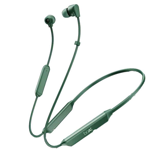 boAt Rockerz 150 Pro with 150hrs Playtime, Dual EQ Modes, AI-ENx Tech, Dual Pairing, Beast Mode with 65ms Low Latency, ASAP Charge | Wireless Earphone (Green, Neckband)