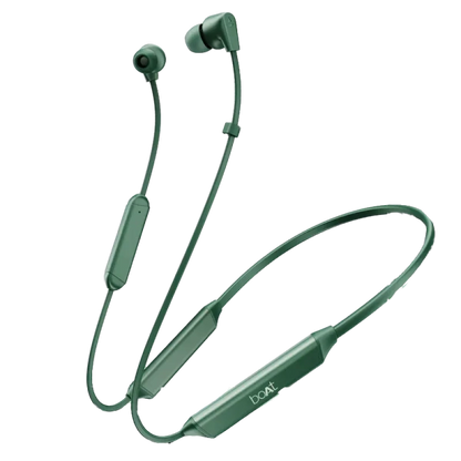 boAt Rockerz 150 Pro with 150hrs Playtime, Dual EQ Modes, AI-ENx Tech, Dual Pairing, Beast Mode with 65ms Low Latency, ASAP Charge | Wireless Earphone (Green, Neckband)