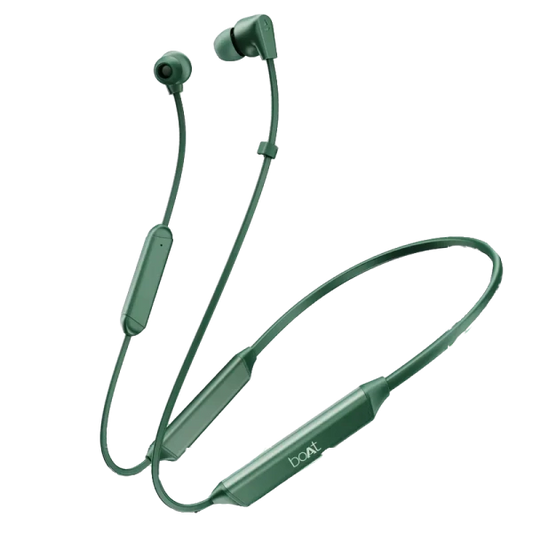 boAt Rockerz 150 Pro with 150hrs Playtime, Dual EQ Modes, AI-ENx Tech, Dual Pairing, Beast Mode with 65ms Low Latency, ASAP Charge | Wireless Earphone (Green, Neckband)