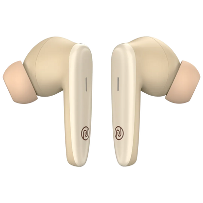 Noise Buds VS401 with 50 Hrs Playtime, Quad Mic with ENC, & Low Latency (up to 50ms) Bluetooth, True Wireless (Calm Beige, Earbuds)