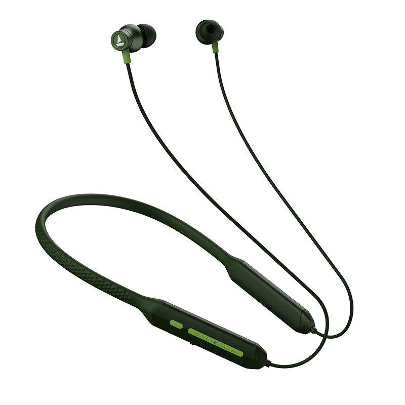 boAt Rockerz 255 Arc with ASAP Charge, ENx Tech, Upto 30 Hours Playback, Beast Mode with 60ms Low Latency | Wireless Earphone (Fern Green, Neckband)