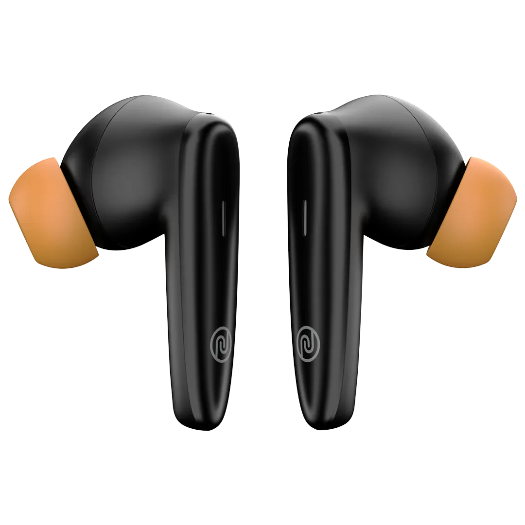 Noise Buds VS401 with 50 Hrs Playtime, Quad Mic with ENC, & Low Latency (up to 50ms) Bluetooth, True Wireless (Jet Black, Earbuds)