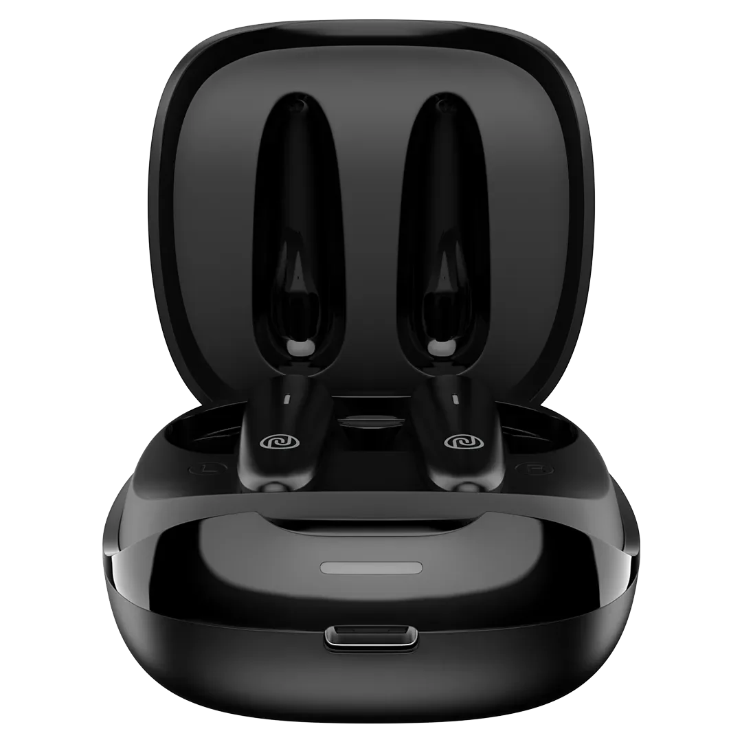 Noise Buds VS401 with 50 Hrs Playtime, Quad Mic with ENC, & Low Latency (up to 50ms) Bluetooth, True Wireless (Jet Black, Earbuds)