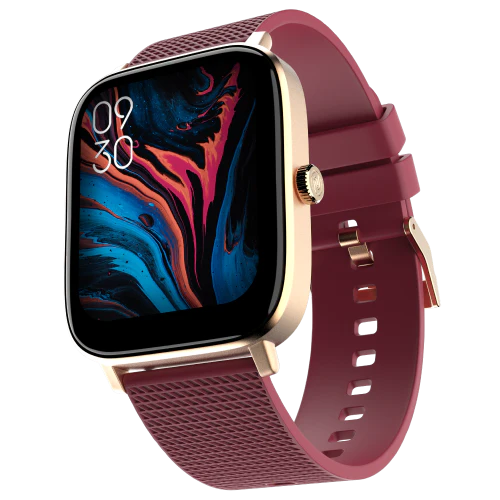 Noise ColorFit Thrive with 1.85" TFT Display, AI Voice Assistant Feature, In-built Games, Bluetooth calling, Up to 7 days of battery| Smart Watch for Men & Women (Deep Wine)