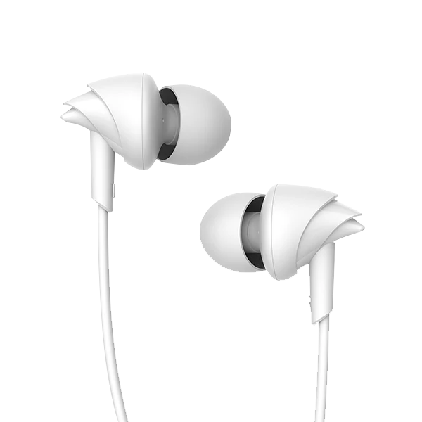 boAt BassHeads 100 Wired Earphone with 10mm Dynamic Drivers, Super Extra Bass, Hawk-Inspired Design (White, Wired Earphone)