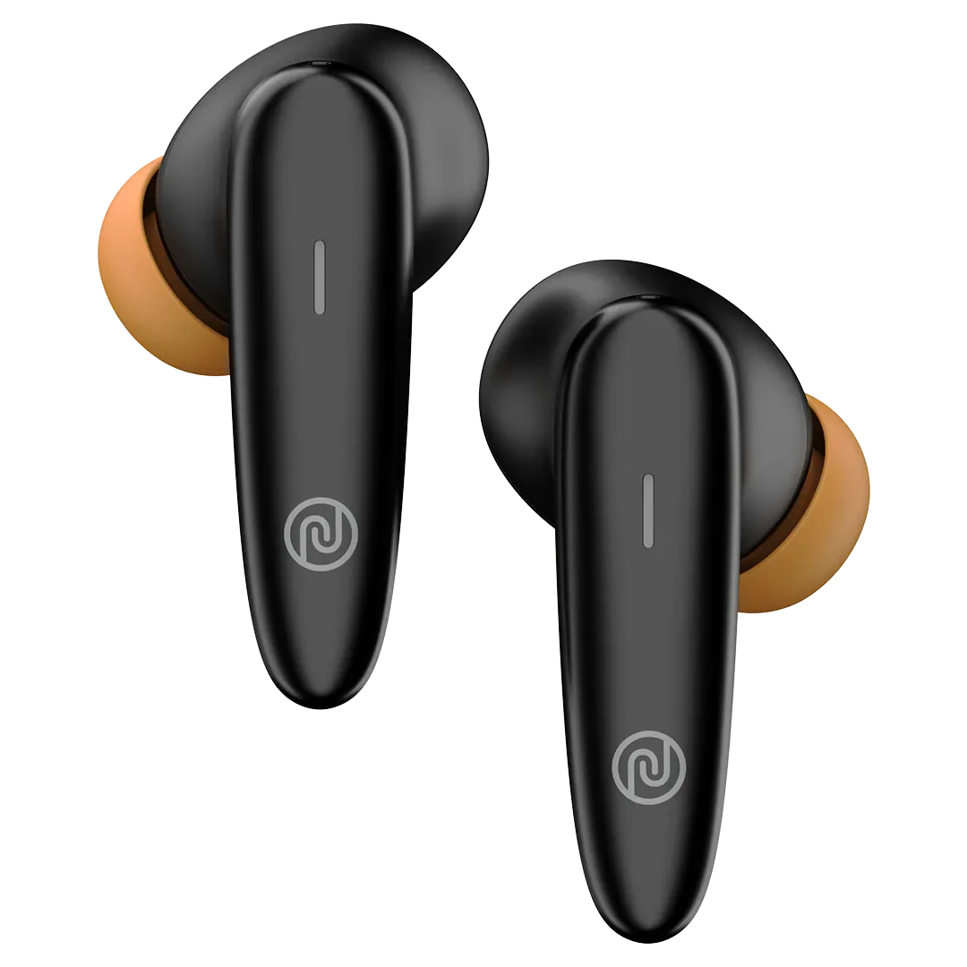 Noise Buds VS401 with 50 Hrs Playtime, Quad Mic with ENC, & Low Latency (up to 50ms) Bluetooth, True Wireless (Jet Black, Earbuds)