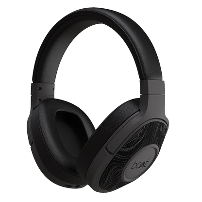 boAt Rockerz 550 Wireless Headphones with 20 Hours Playback, 50MM Drivers, Padded Ear Cushions | Over the ear (Black)