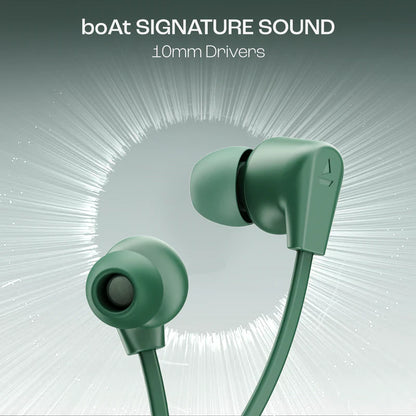 boAt Rockerz 150 Pro with 150hrs Playtime, Dual EQ Modes, AI-ENx Tech, Dual Pairing, Beast Mode with 65ms Low Latency, ASAP Charge | Wireless Earphone (Green, Neckband)