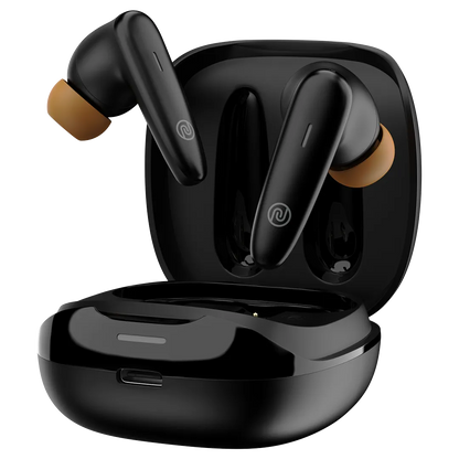 Noise Buds VS401 with 50 Hrs Playtime, Quad Mic with ENC, & Low Latency (up to 50ms) Bluetooth, True Wireless (Jet Black, Earbuds)