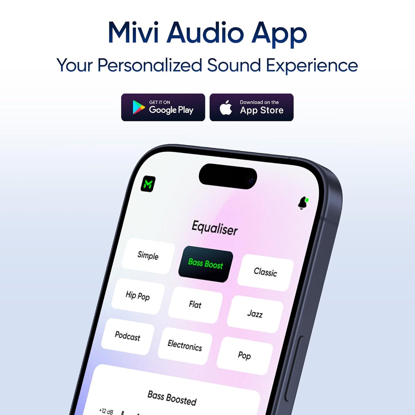 Mivi SuperPods Opera ANC [Flagship Edition] with Hi-res Audio Wireless LDAC, ANC Tech with 3D Soundstage, Spatial Audio Tech, 60H Playback | True Wireless (Iconic Black, Earbuds)