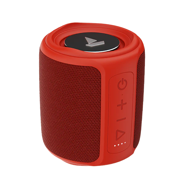 boAt Stone 350 Wireless Speaker with 10W Stereo Sound, 12hrs of Playback, Light Weight Design, TF Card and AUX Compatible | Bluetooth Speaker (Red)