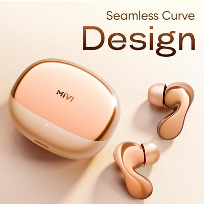 Mivi SuperPods Immersio, True Wireless Earbuds, Dolby Audio, 3D Soundstage, 60H Playtime, AI ENC Tech | True Wireless (Reflective Peach, Earbuds)