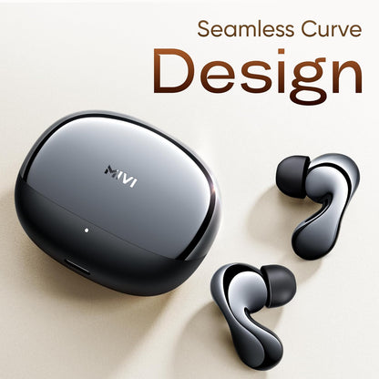 Mivi SuperPods Immersio, True Wireless Earbuds, Dolby Audio, 3D Soundstage, 60H Playtime, AI ENC Tech | True Wireless (Nexus Black, Earbuds)