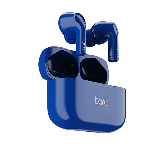 boAt Airdopes 161 with ASAP Charge, IWP Technology, 40 hrs Playback | True Wireless (Thunder Blue, Earbuds)