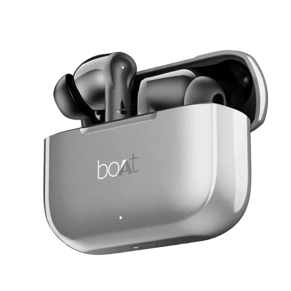 boAt Airdopes 161 with Beast Mode, ASAP Charge, ENx Technology, 50 hrs Playback | True Wireless (Ash Grey, Earbuds)