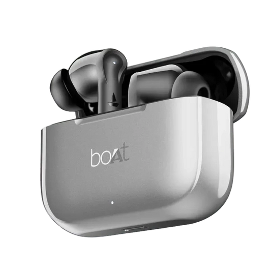 boAt Airdopes 161 with Beast Mode, ASAP Charge, ENx Technology, 50 hrs Playback | True Wireless (Ash Grey, Earbuds)