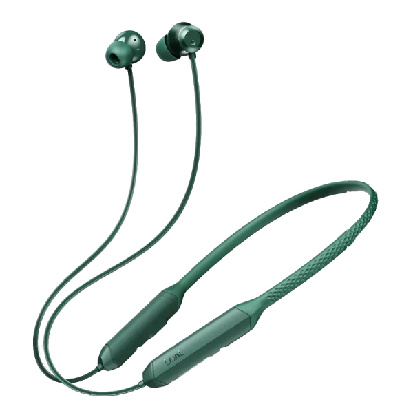 boAt Rockerz 255 Z Plus with 50 hrs Playtime, Magnetic Power Buds, ENx Tech, Dual Pairing, Hearables App, Beast Mode | Wireless Earphone (Pine Green, Neckband)