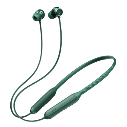 boAt Rockerz 255 Z Plus with 50 hrs Playtime, Magnetic Power Buds, ENx Tech, Dual Pairing, Hearables App, Beast Mode | Wireless Earphone (Pine Green, Neckband)