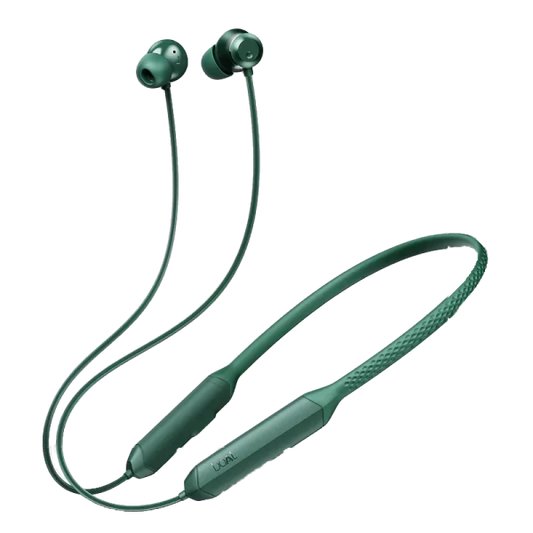 boAt Rockerz 255 Z Plus with 50 hrs Playtime, Magnetic Power Buds, ENx Tech, Dual Pairing, Hearables App, Beast Mode | Wireless Earphone (Pine Green, Neckband)