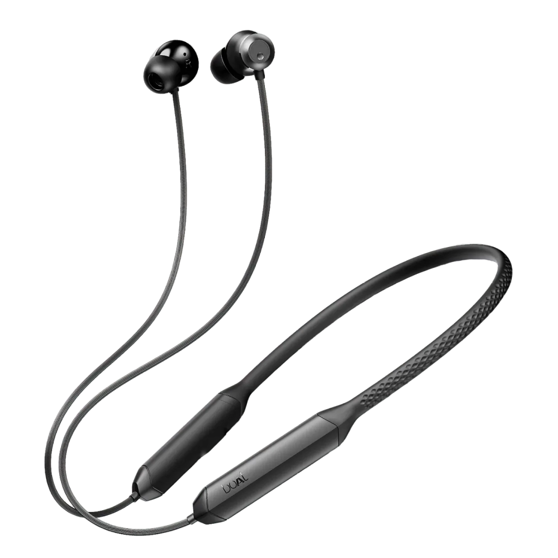 boAt Rockerz 255 Z Plus with 50 hrs Playtime, Magnetic Power Buds, ENx Tech, Dual Pairing, Hearables App, Beast Mode | Wireless Earphone (Classic Black, Neckband)