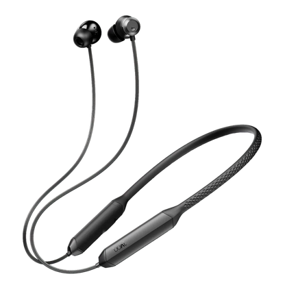 boAt Rockerz 255 Z Plus with 50 hrs Playtime, Magnetic Power Buds, ENx Tech, Dual Pairing, Hearables App, Beast Mode | Wireless Earphone (Classic Black, Neckband)