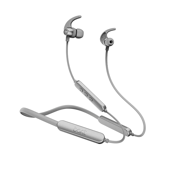 boAt Rockerz 255 Pro+ with ASAP Charge, 60 Hours Playback, 10mm Drivers | Wireless earphone (Moon White, Neckband)