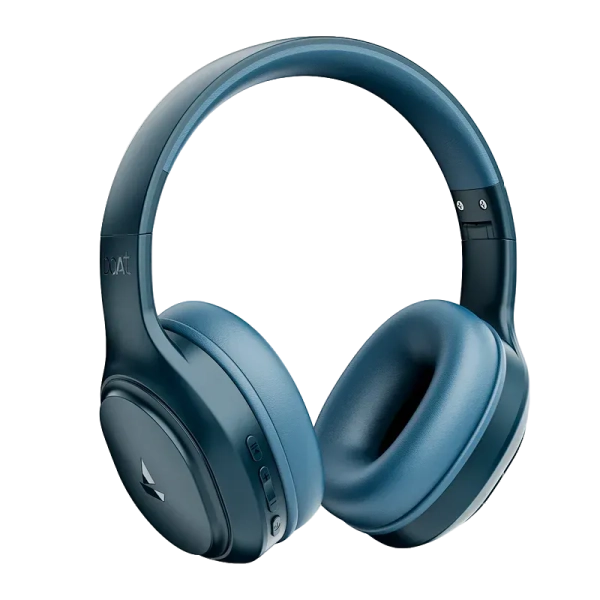 boAt Rockerz 430 with Beast Mode (40ms Latency), 40hrs Playback, ENx Tech, 40mm Drivers, Blutooth v5.4 | Wireless Headphones (Bold Blue)