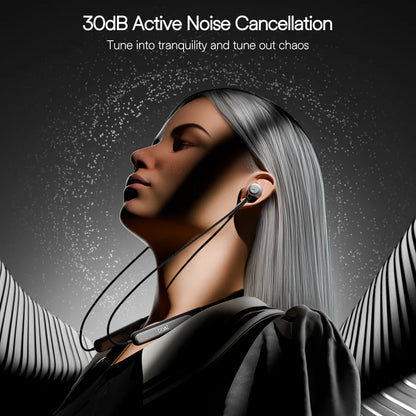 boAt Rockerz 210 ANC with 30dB Active Noise Cancellation, AI- ENx Tech, Spatial Audio, Seamless fast pairing | Wireless earphone (Onyx Black, Neckband)