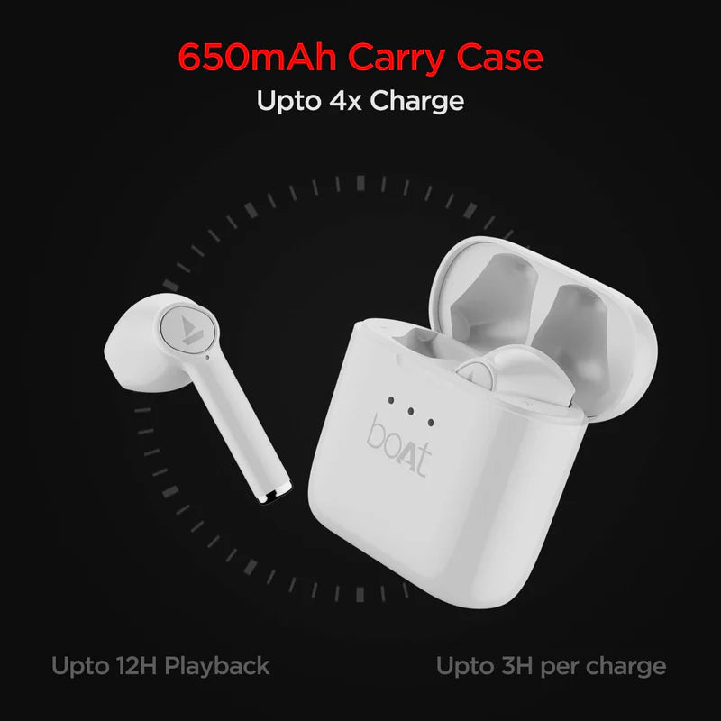 boAt Airdopes 131 with ASAP Charge, Upto 60 hrs Playback | Earbuds (Ivory White, True Wireless)