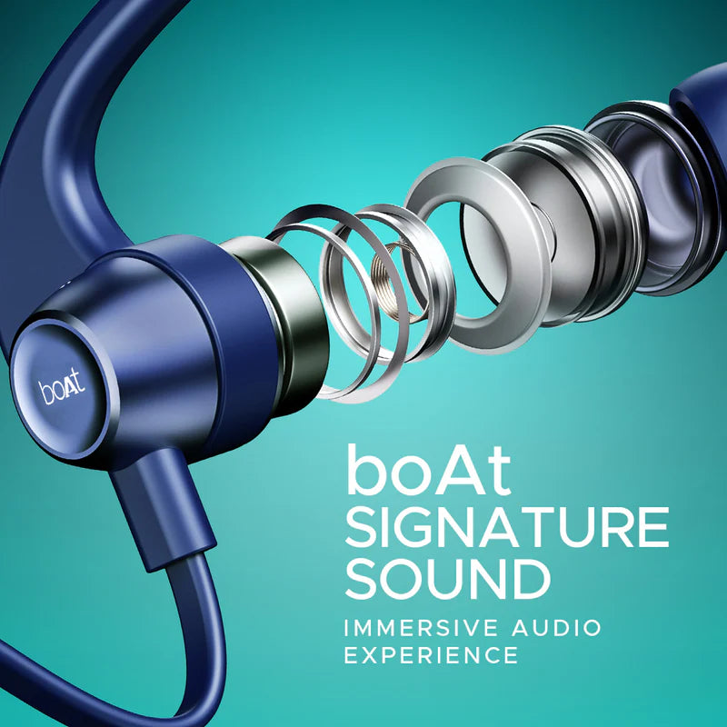 boAt Rockerz 255 Pro+ with ASAP Charge, 60 Hours Playback, 10mm Drivers | Wireless earphone (Blue, Neckband)