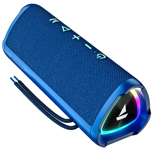 boAt Stone 750 with 12hrs of Playback, RGB lighting, TWS Feature, 12W RMS Stereo Sound | Bluetooth Speaker (Marine Blue)