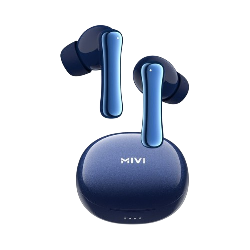 Mivi DuoPods K7 with AI ENC Tech,50hrs Playback, 50ms Low Latency Gaming, Rich Bass | True Wireless (Jazzy Blue, Earbuds)