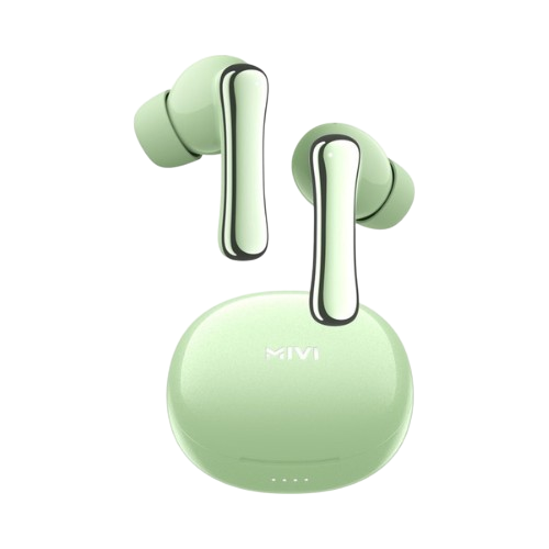 Mivi DuoPods K7 with AI ENC Tech,50hrs Playback, 50ms Low Latency Gaming, Rich Bass | True Wireless (Mint Green, Earbuds)