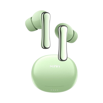 Mivi DuoPods K7 with AI ENC Tech,50hrs Playback, 50ms Low Latency Gaming, Rich Bass | True Wireless (Mint Green, Earbuds)