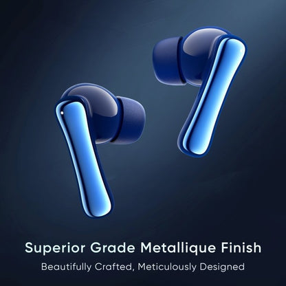 Mivi DuoPods K7 with AI ENC Tech,50hrs Playback, 50ms Low Latency Gaming, Rich Bass | True Wireless (Jazzy Blue, Earbuds)