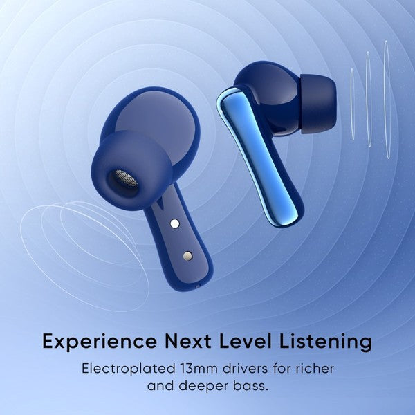 Mivi DuoPods K7 with AI ENC Tech,50hrs Playback, 50ms Low Latency Gaming, Rich Bass | True Wireless (Jazzy Blue, Earbuds)