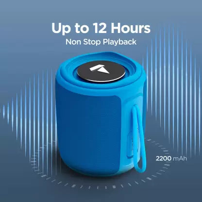 boAt Stone 350 Wireless Speaker with 10W Stereo Sound, 12hrs of Playback, Light Weight Design, TF Card and AUX Compatible | Bluetooth Speaker (Blue)