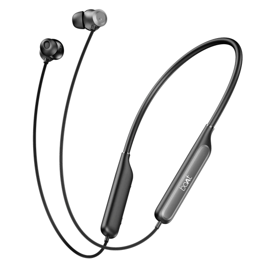 boAt Rockerz 210 ANC with 30dB Active Noise Cancellation, AI- ENx Tech, Spatial Audio, Seamless fast pairing | Wireless earphone (Onyx Black, Neckband)