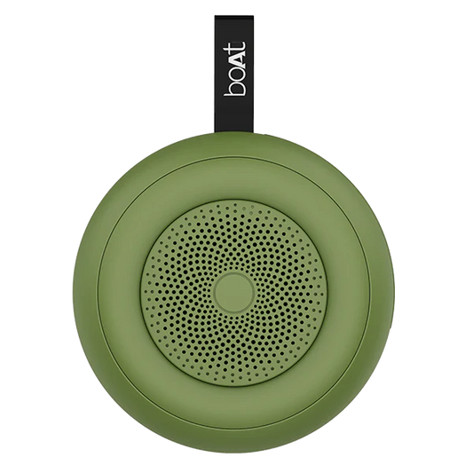 boAt Stone 135 Portable Wireless Speaker with 5W RMS Immersive Sound, Up to 11 hrs of Playback, IPX4 Water Resistance, Multi-Connectivity Modes with Type C Charging | Bluetooth Speaker (Soldier Green)